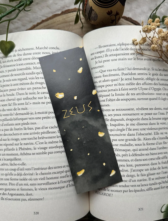 Marque-page dieu Zeus – La puissance de l’Olympe