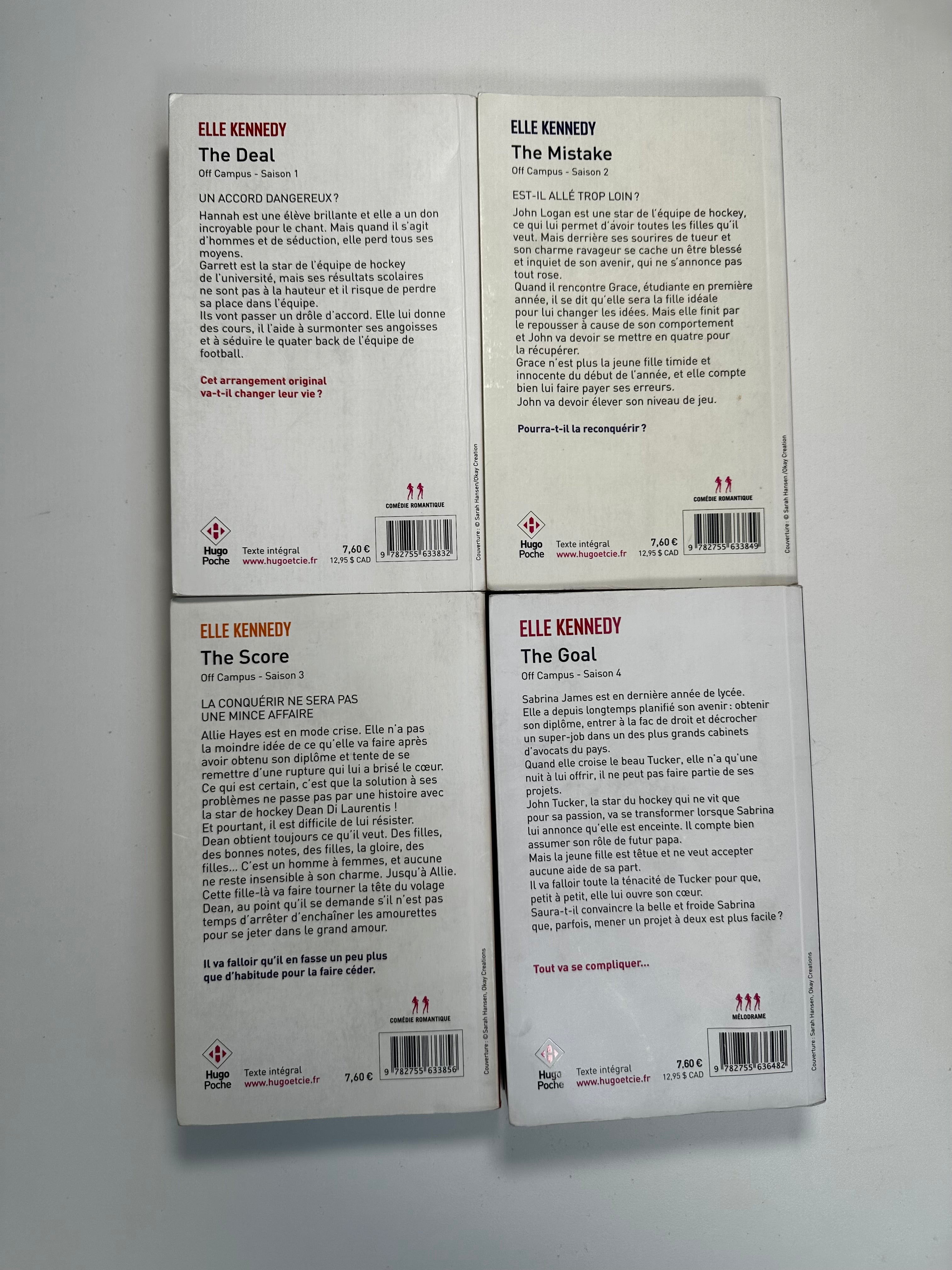 Off Campus – Lot Tomes 1 à 4 - Elle Kennedy - Occasion poche
