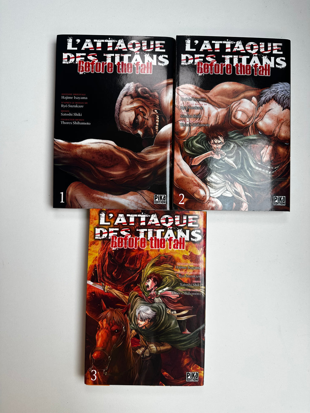 L’Attaque des Titans Before the Fall – Tomes 1 à 3 - Manga - Occasion