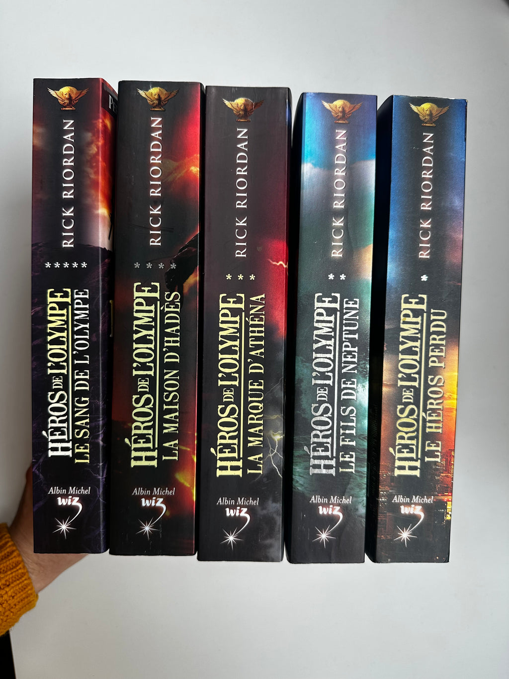 Saga Les Héros de L'Olympe - Rick Riordon - Lot tomes 1 à 5 occasion