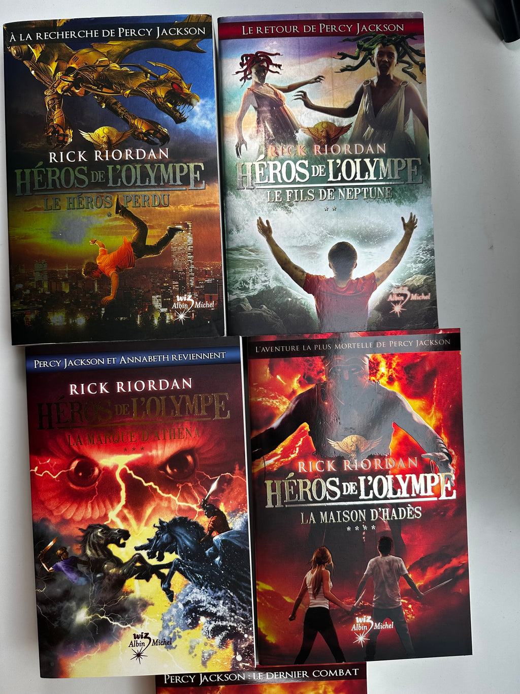 Saga Les Héros de L'Olympe - Rick Riordon - Lot tomes 1 à 5 occasion