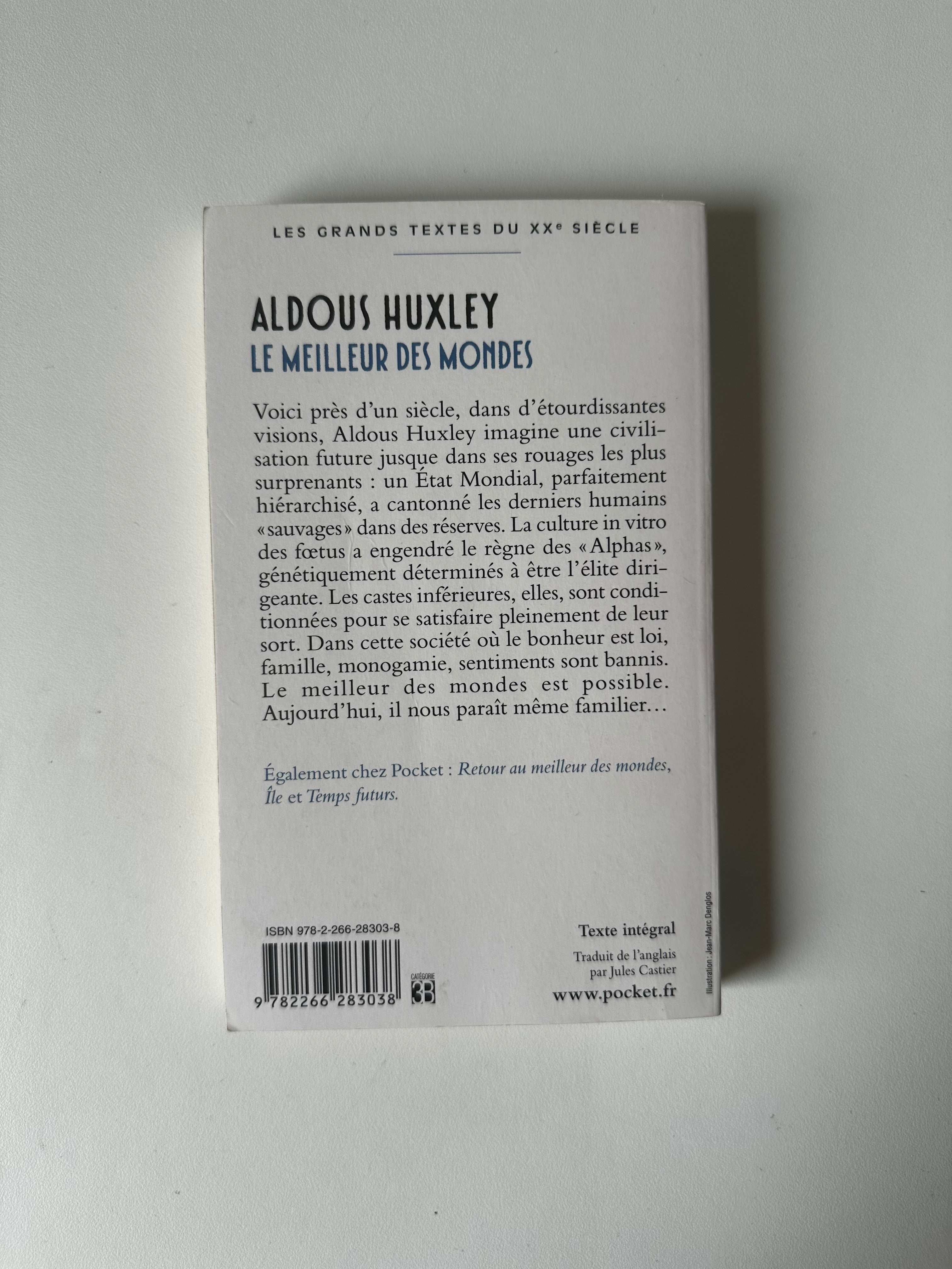 Le Meilleur des mondes de Aldous Huxley