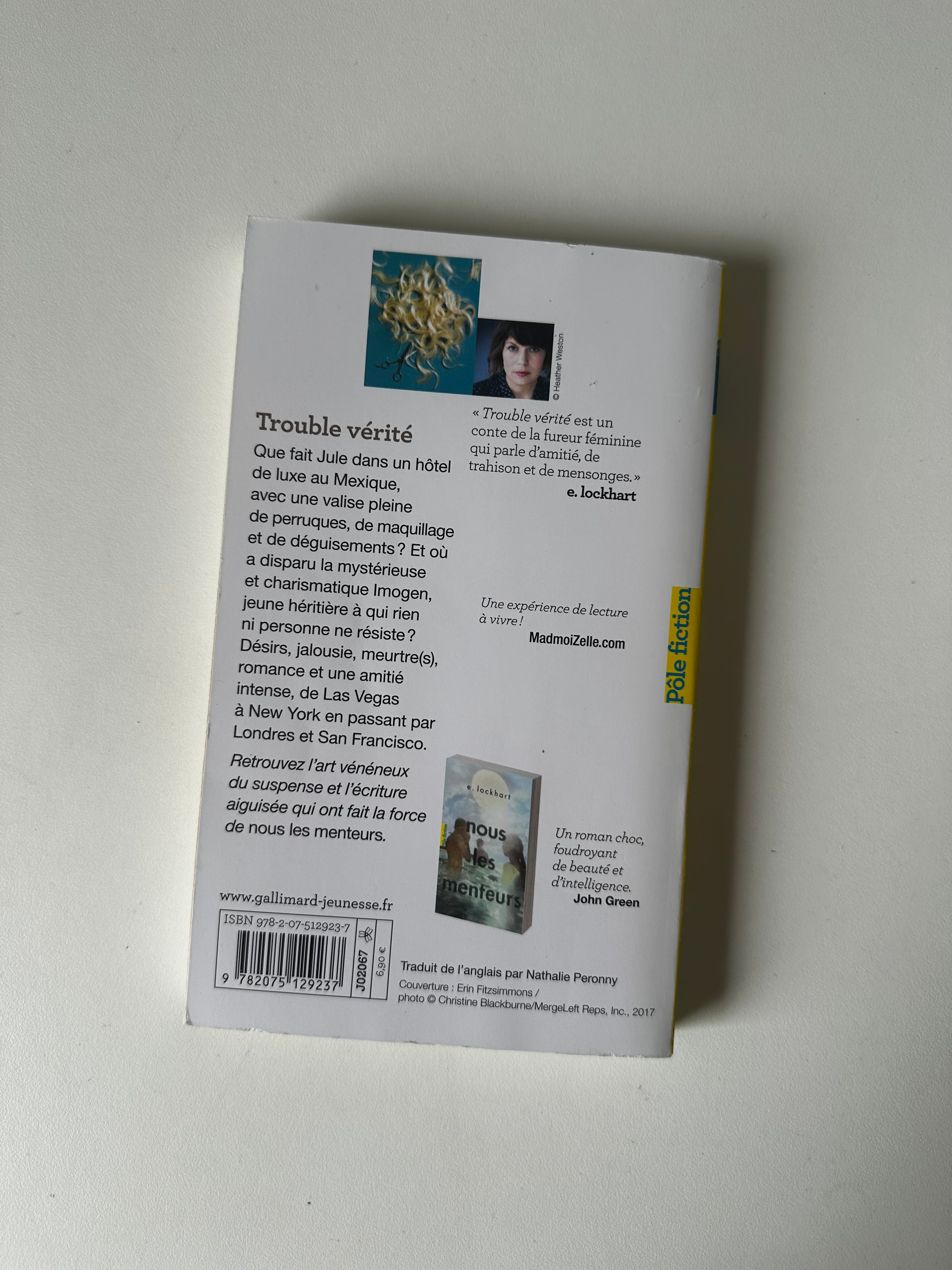 Trouble vérité de E. Lochart
