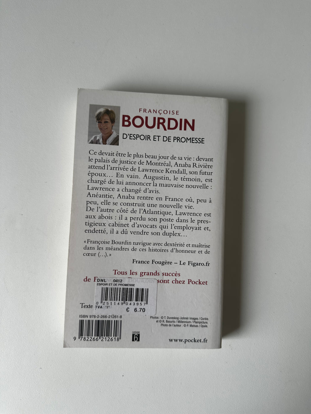 D’espoir et de promesse de Françoise Bourdin - Occasion