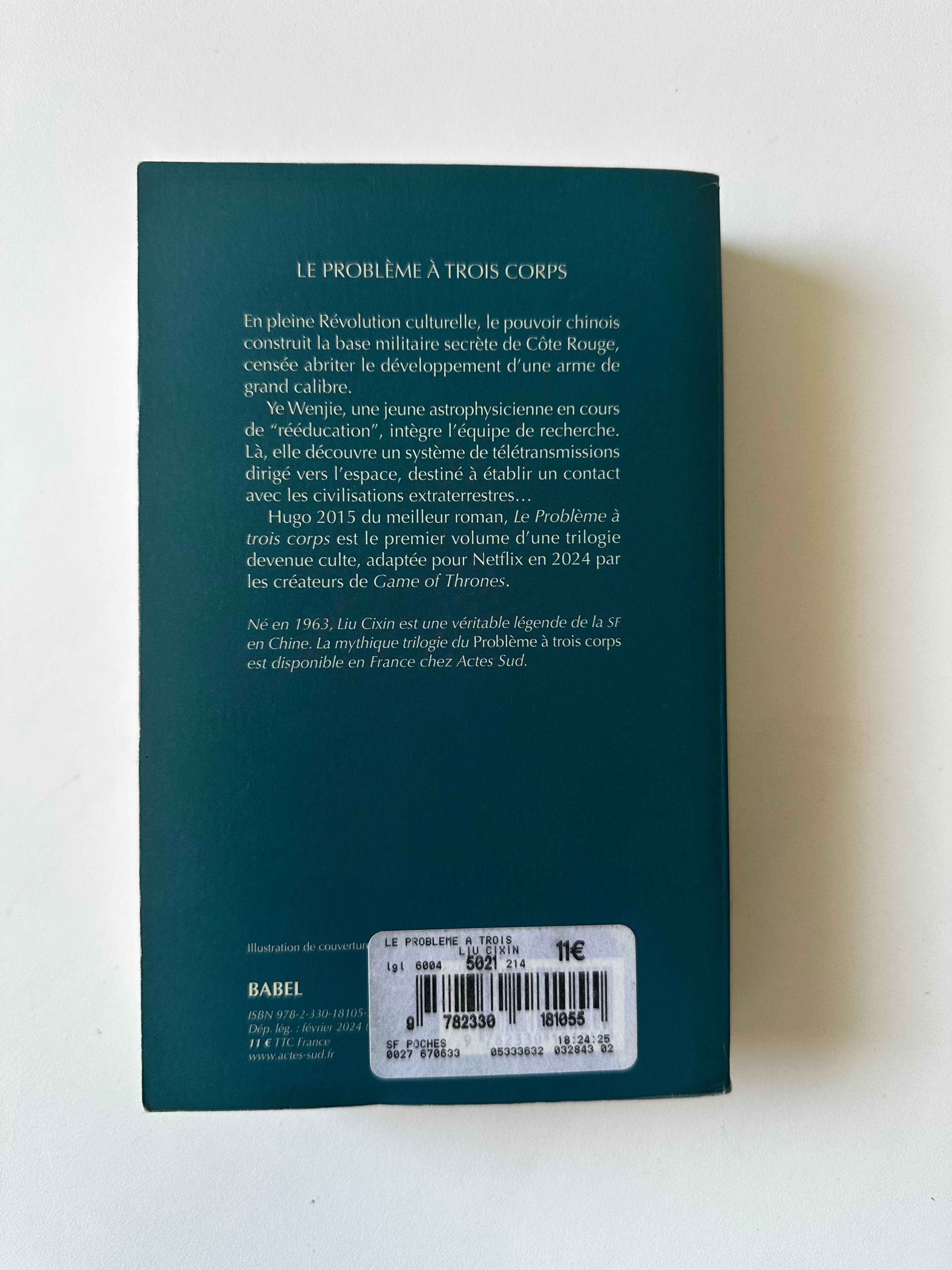 Le Problème à trois corps - Liu Cixin - Occasion
