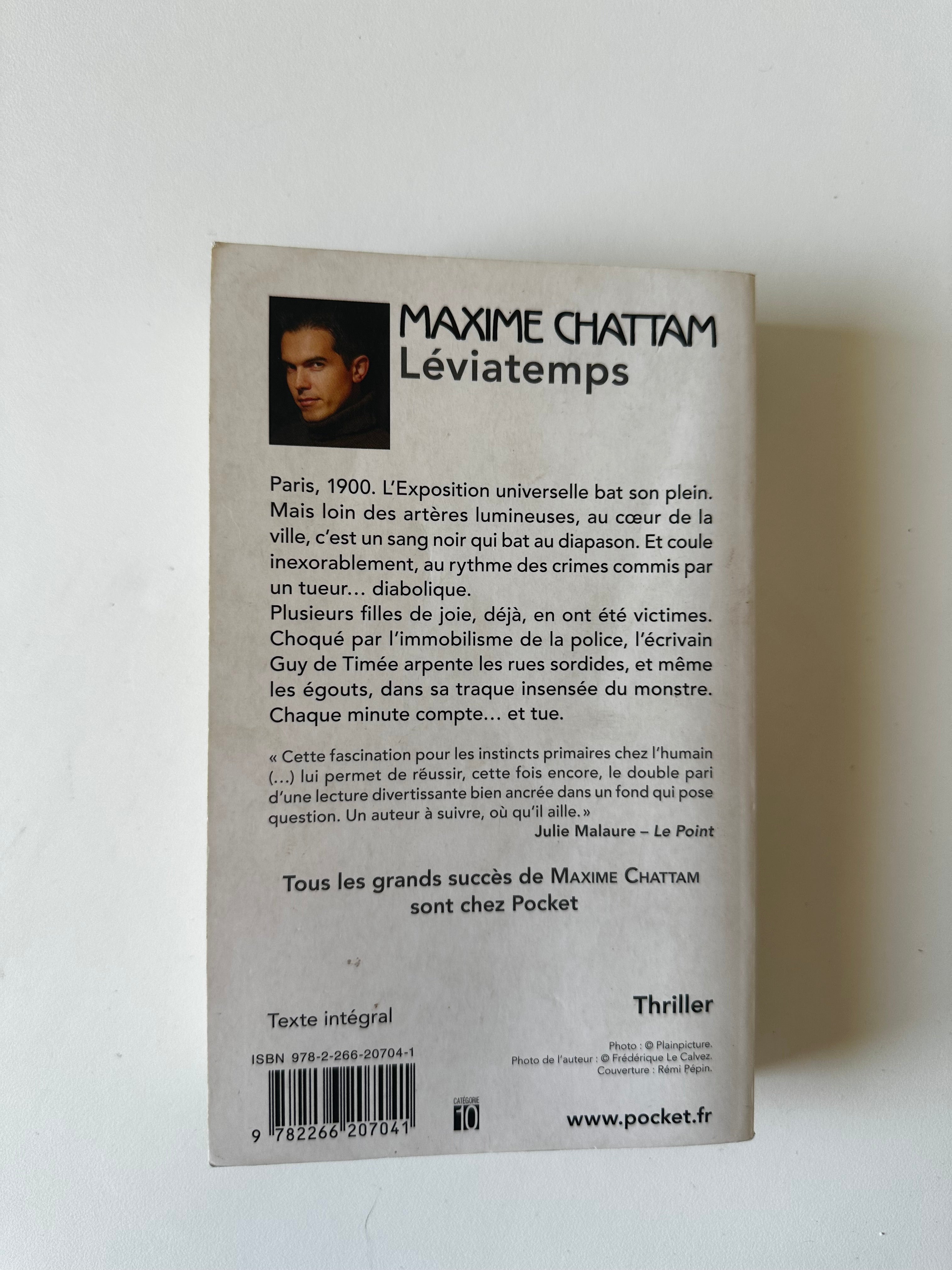 Léviatemps - Maxime Chattam - Occasion