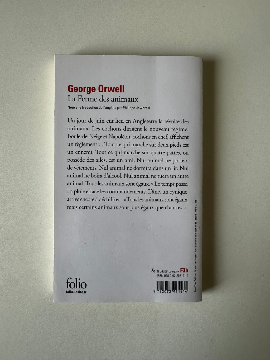 La Ferme des animaux - George Orwell - Occasion