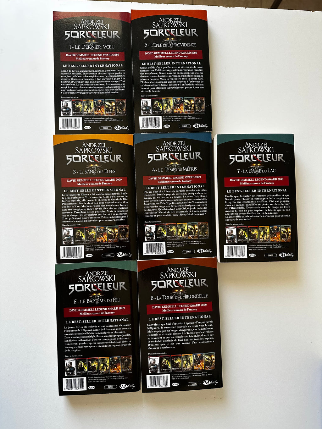 Le Sorceleur – Tomes 1 à 7 (Intégrale en 7 volumes) de Andrzej Sapkowski - Occasion