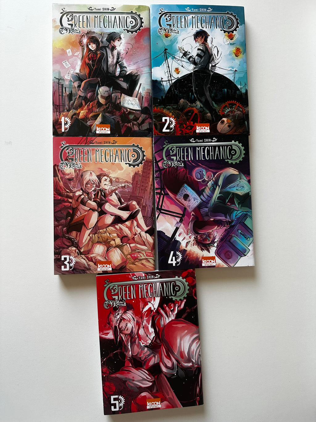 Green Mechanic Tomes 1 à 5 de Yami Shin