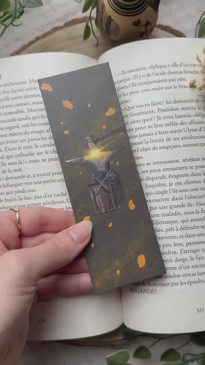 Marque-page dieu Héphaïstos – Le feu de la création